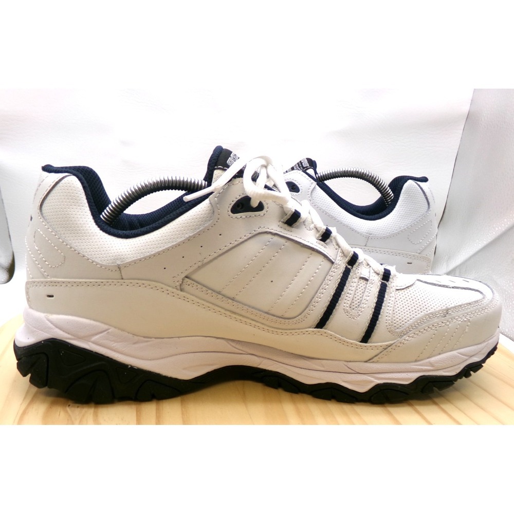 Skechers After Burn Memory Foam Shoes Sneakers 50122 Mens White Sz 14 Dad Shoes - Picture 5 of 9